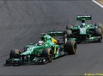 Гонщики Caterham на трассе Гран При Венгрии
