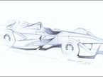 Эскиз будущей машины Формулы E. Рисунок Spark Racing Technologies