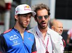 Жан-Эрик Вернь (справа) и гонщик Toro Rosso Пьер Гасли на Гран При Франции