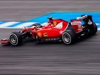 Себастьян Феттель за рулём Ferrari SF15-T на тестах в Хересе
