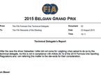 Отчёт технического делегата FIA Джо Бауэра о нарушении Феттеля