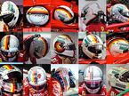 Шлемы Себастьяна Феттеля в 2018 году, фото пресс-службы Ferrari