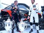 Себастьен Лёб и Себастьян Феттель после финиша Гонки чемпионов, фото пресс-службы ROC