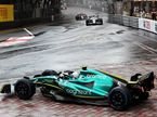 Машина Себастьяна Феттеля на дождевой резине за пределами трассы в Монако, фото XPB