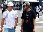 Себастьян Феттель и Мик Шумахер в паддоке автодрома в Сузуке