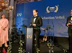 Себастьян Феттель на церемонии в Гётеборге, фото из социальных сетей