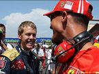 Себастьян Феттель и Михаэль Шумахер