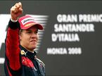 Себастьян Феттель на подиуме в Монце, 2008 год