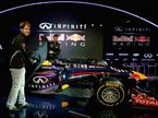Себастьян Феттель и Марк Уэббер на презентации новой машины Red Bull Racing