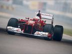 Себастьян Феттель на трассе во Фьорано за рулём Ferrari F2012