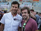 Марк Уэббер и Фернандо Алонсо на финале WEC в Бахрейне