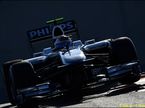 Рубенс Баррикелло за рулём Williams FW32