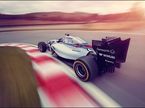 Логотипы спонсоров на машине Williams