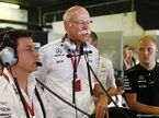 Тото Вольфф, Дитер Цетше, глава концерна Daimler, и Валттери Боттас