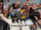 Гран При Италии. Гонщики Mercedes празднуют победный дубль