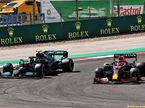 Борьба Валттери Боттаса и Макса Ферстаппена в Португалии