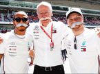 Льюис Хэмилтон, Дитер Цетше и Валттери Боттас. Фото: пресс-служба Mercedes