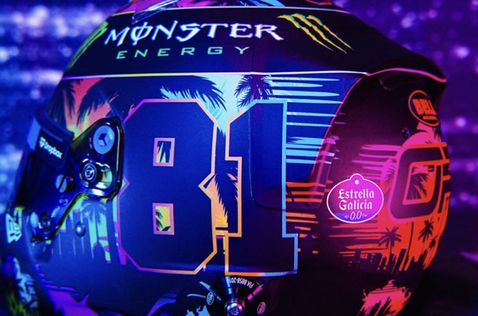 Шлем Оскара Пиастри для Гран При Майами