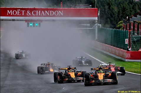 Старт Гран При Бельгии 2025