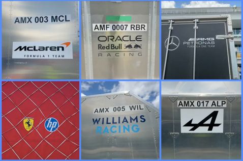 Грузы команд прибывают на автодром в Майами