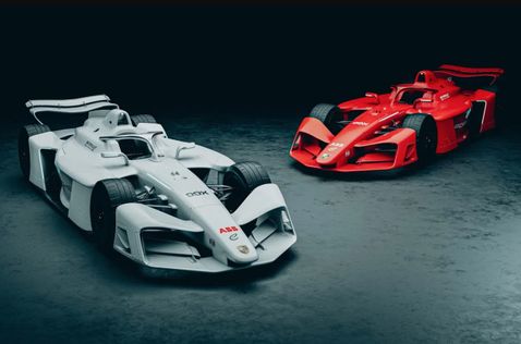 Гоночные электромобили Porsche