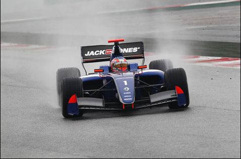 Кевин Магнуссен на тестах WSR в Барселоне