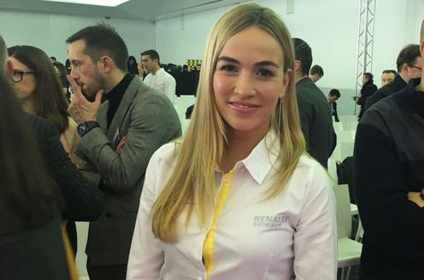 Кармен Хорда на презентации Renault