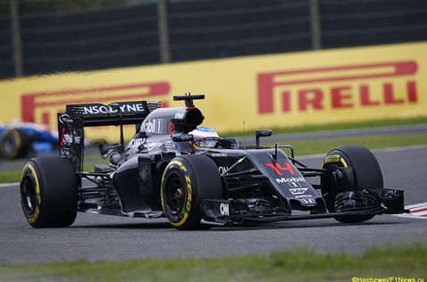 Фернандо Алонсо на трассе в Сузуке, 2016 год