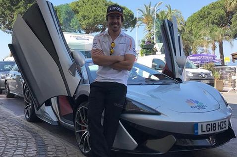 Фернандо Алонсо на фестивале рекламы в Каннах