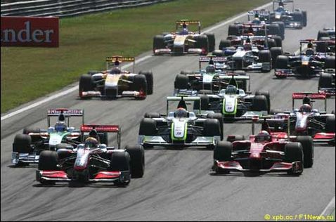 Старт Гран При Италии'09