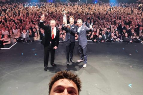 Зак Браун, Оскар Пиастри, Андреа Стелла и Ландо Норрис, фото из социальных сетей