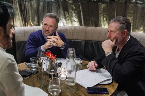 Мохаммед бен Сулайем, Кристиан Хорнер и Зак Браун