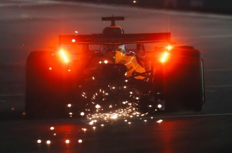McLaren на трассе в Лас-Вегасе, фото пресс-службы команды