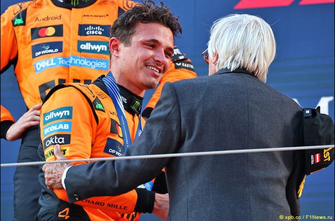 Ландо Норрис и Берни Экклстоун