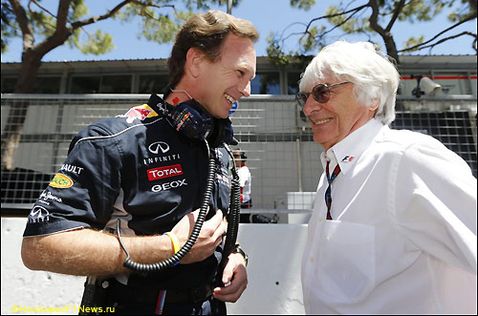 Берни Экклстоун и Кристиан Хорнер