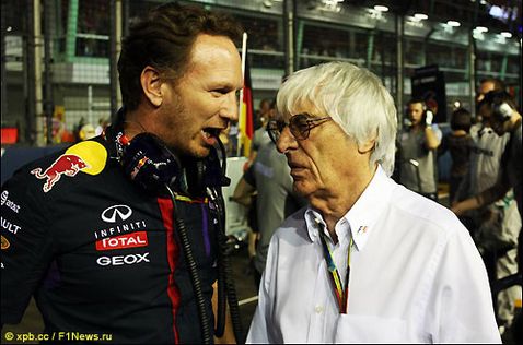 Берни Экклстоун и Кристиан Хорнер