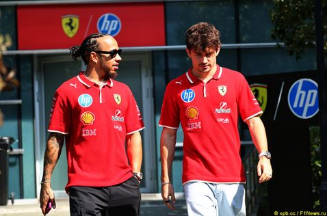 Льюис Хэмилтон и Шарль Леклер