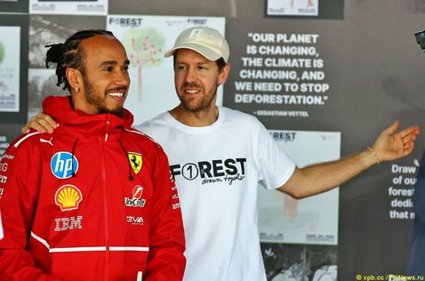 Льюис Хэмилтон и Себастьян Феттель