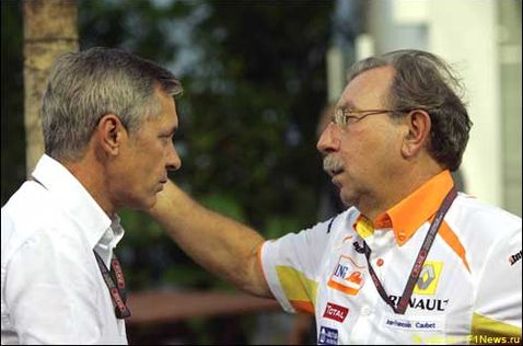 Даниэле Морелли, менеджер Роберта Кубицы, и Жан-Франсуа Кобе, Renault