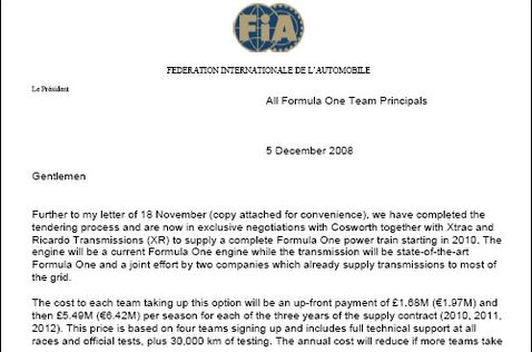 Письмо Макса Мосли