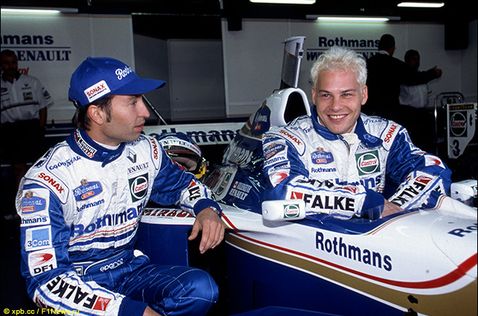 Хайнц-Харальд Френтцен и Жак Вильнёв