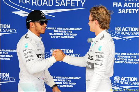 Льюис Хэмилтон и Нико Росберг