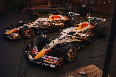 Раскраска машин Racing Bulls для Гран При США