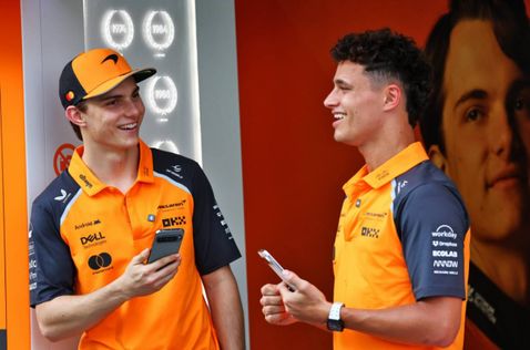 Гонщики McLaren Оскар Пиастри и Ландо Норрис, фото XPB