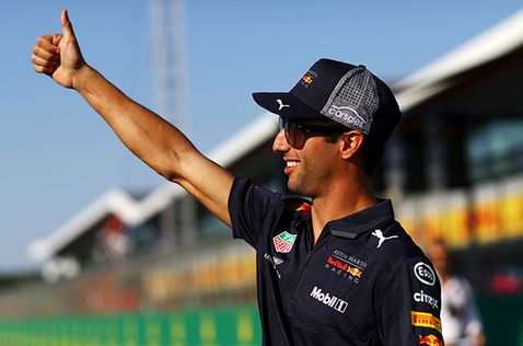 Даниэль Риккардо в Сильверстоуне