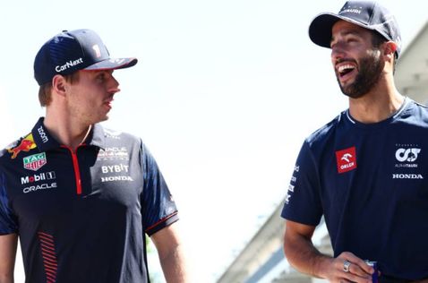 Макс Ферстаппен и Даниэль Риккардо на Гран При США 2023 года, фото XPB