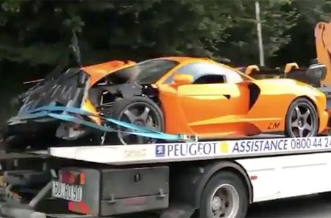 McLaren Senna LM Адриана Сутила после аварии