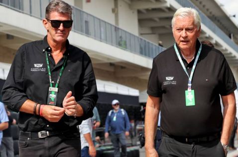 Пэт Симондс (справа) и Грэм Лоудон, руководитель Cadillac F1, фото XPB