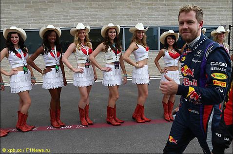 Себастьян Феттель - победитель квалификации в США